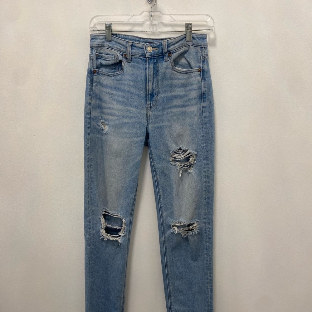 American Eagle Distressed Blue Jeans for Women